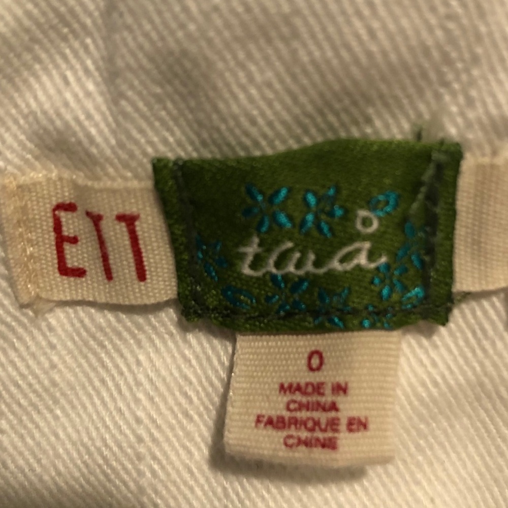 Anthro Ett twa Nautical Anchor Button Skirt Sz0 - Picture 3 of 4